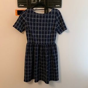 Black print Aqua dress-L